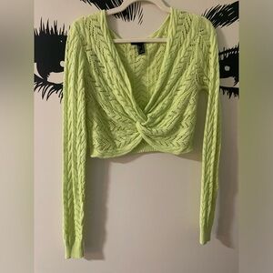 Lime Green Knit Top